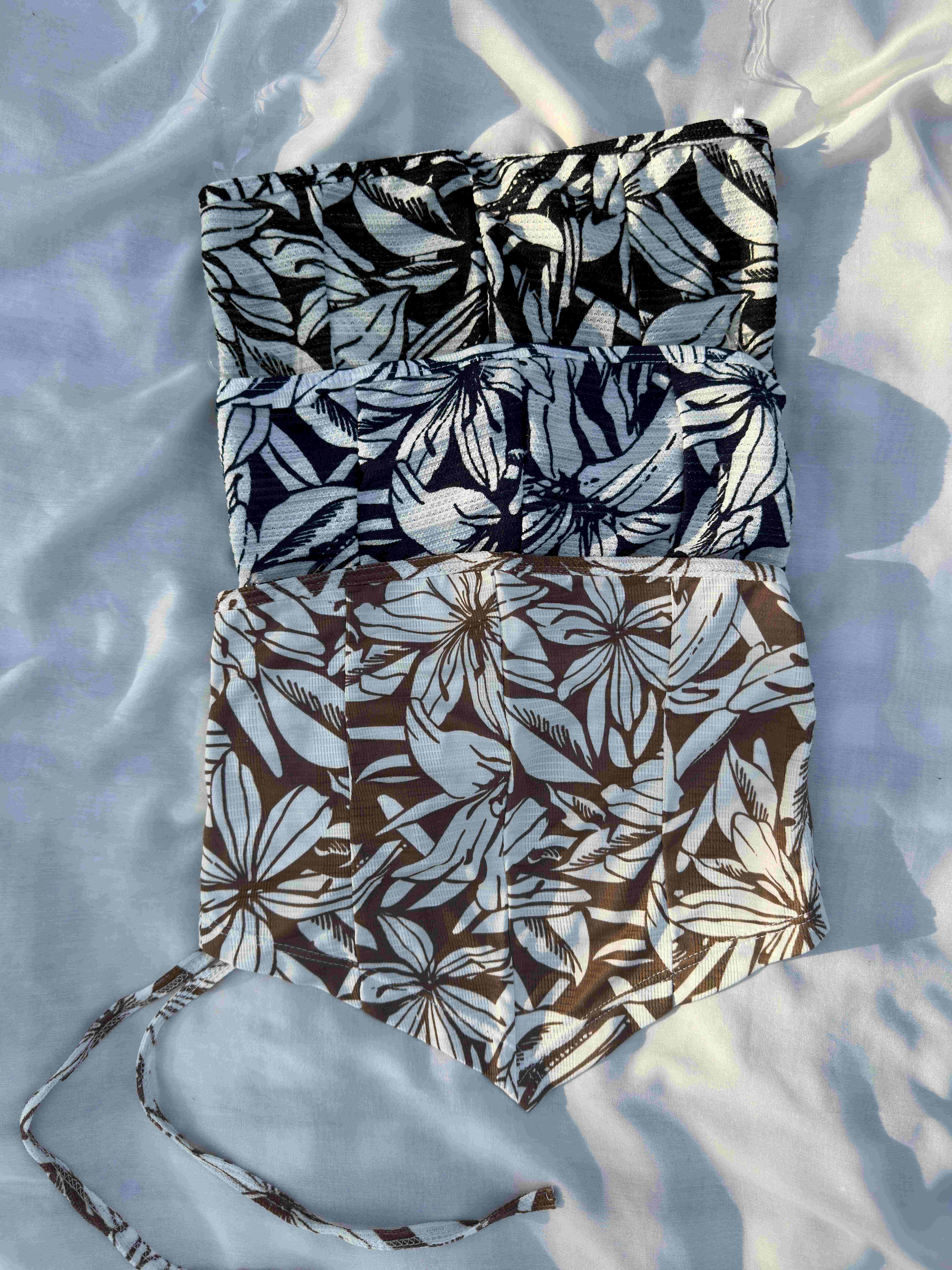 کراپ دکلته زنانه مدل هاوایی کد08