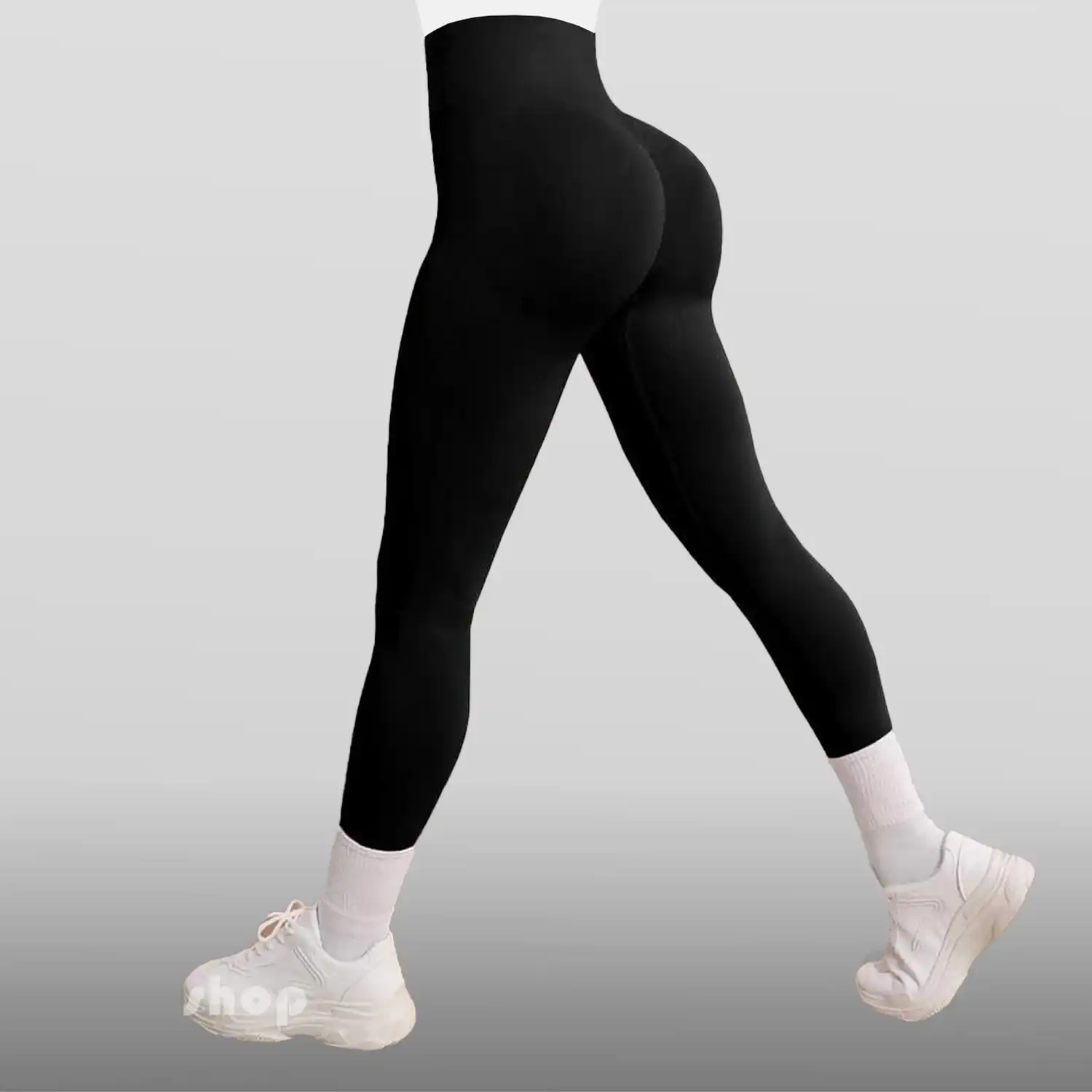 لگ زنانه مدل فینگر دار مشکی