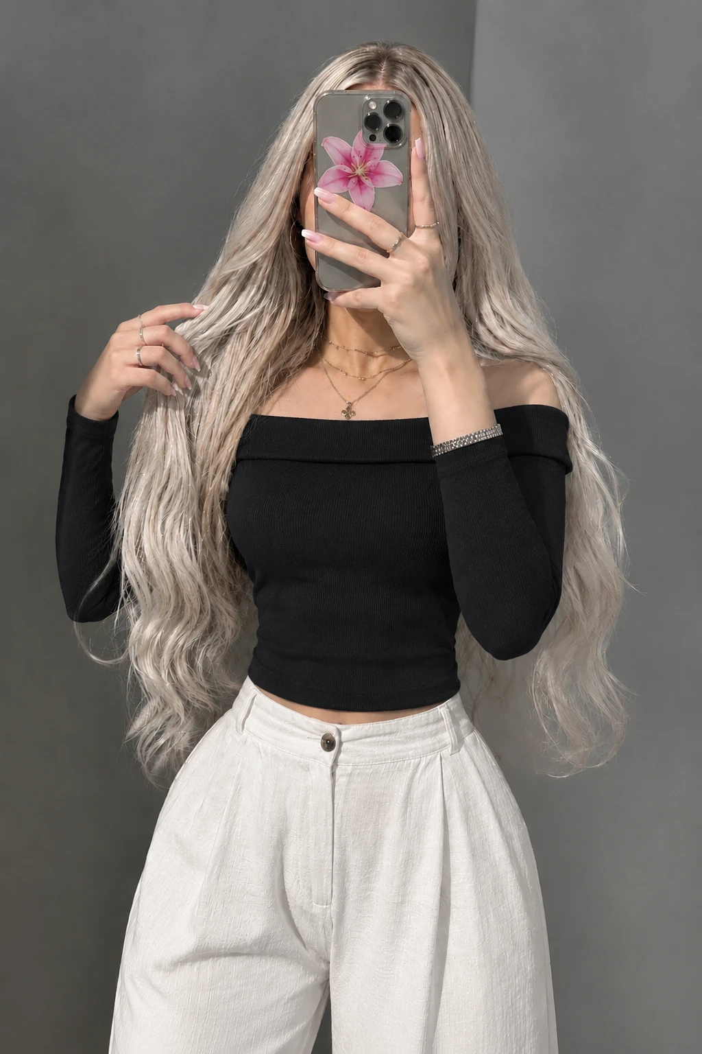 کراپ زنانه یقه قایقی